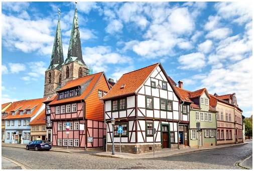 Кведлинбург в Германии и его красивые фахверковые дома