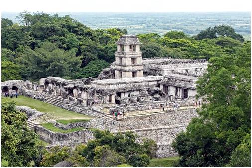 Археологическая зона Паленке в Мексике
