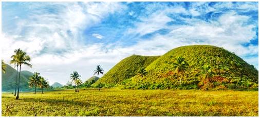 Шоколадные холмы на Филиппинах, потрясающий пейзаж