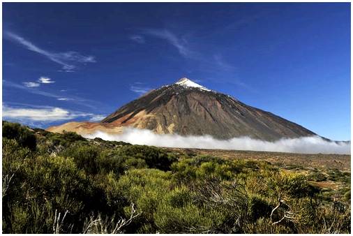 Эль Тейде, величественный вулкан на острове Тенерифе.