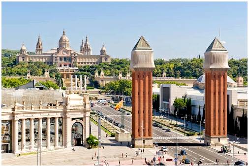 Площадь Испании в Барселоне, уголок, чтобы полюбоваться