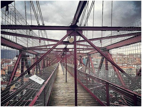 Подвесной мост Бильбао, самый старый паром в мире.