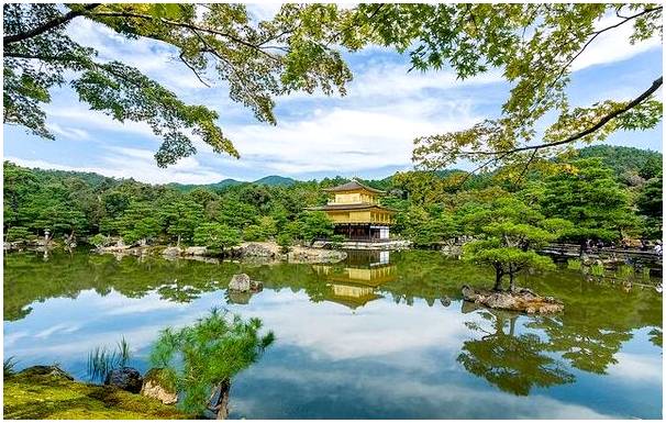 Откройте для себя прекрасный Золотой павильон Киото.