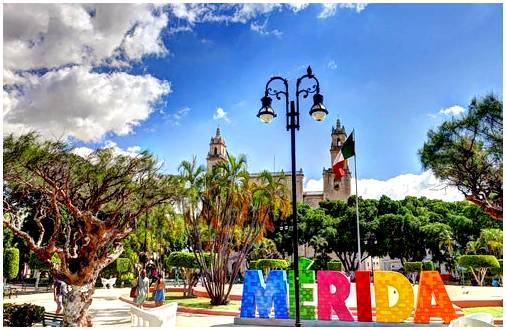 Мерида в Мексике, красивый колониальный город.