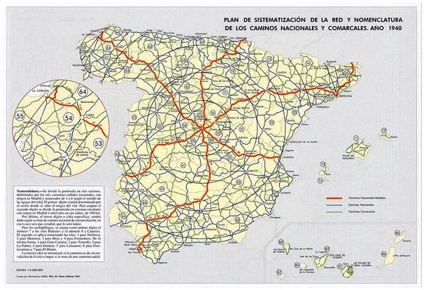 Происхождение нумерации дорог в Испании
