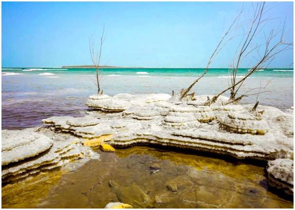 Как образуются соляные острова в Мертвом море?