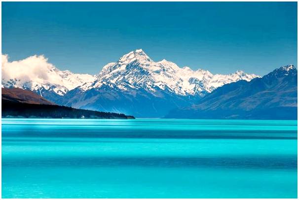 Гора Кук в Новой Зеландии и ее волшебная лагуна