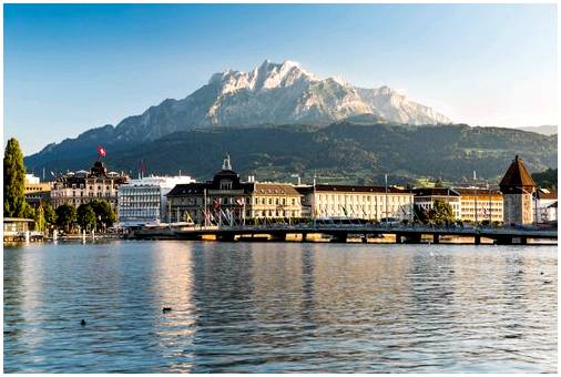 Очаровательный город Люцерн в Швейцарии