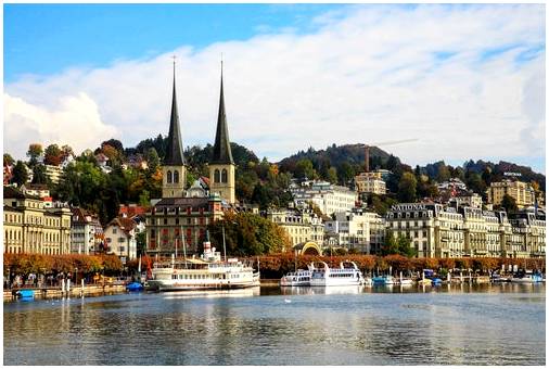 Очаровательный город Люцерн в Швейцарии