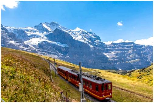 Поезд Юнгфрау в Швейцарии - незабываемое путешествие