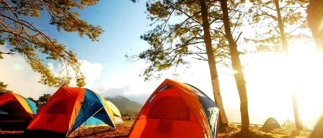 Отдых в палатках летом